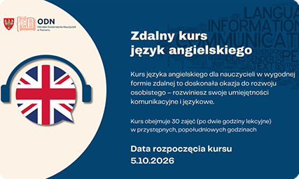 Zdalny kurs języka angielskiego dla nauczycielek i nauczycieli